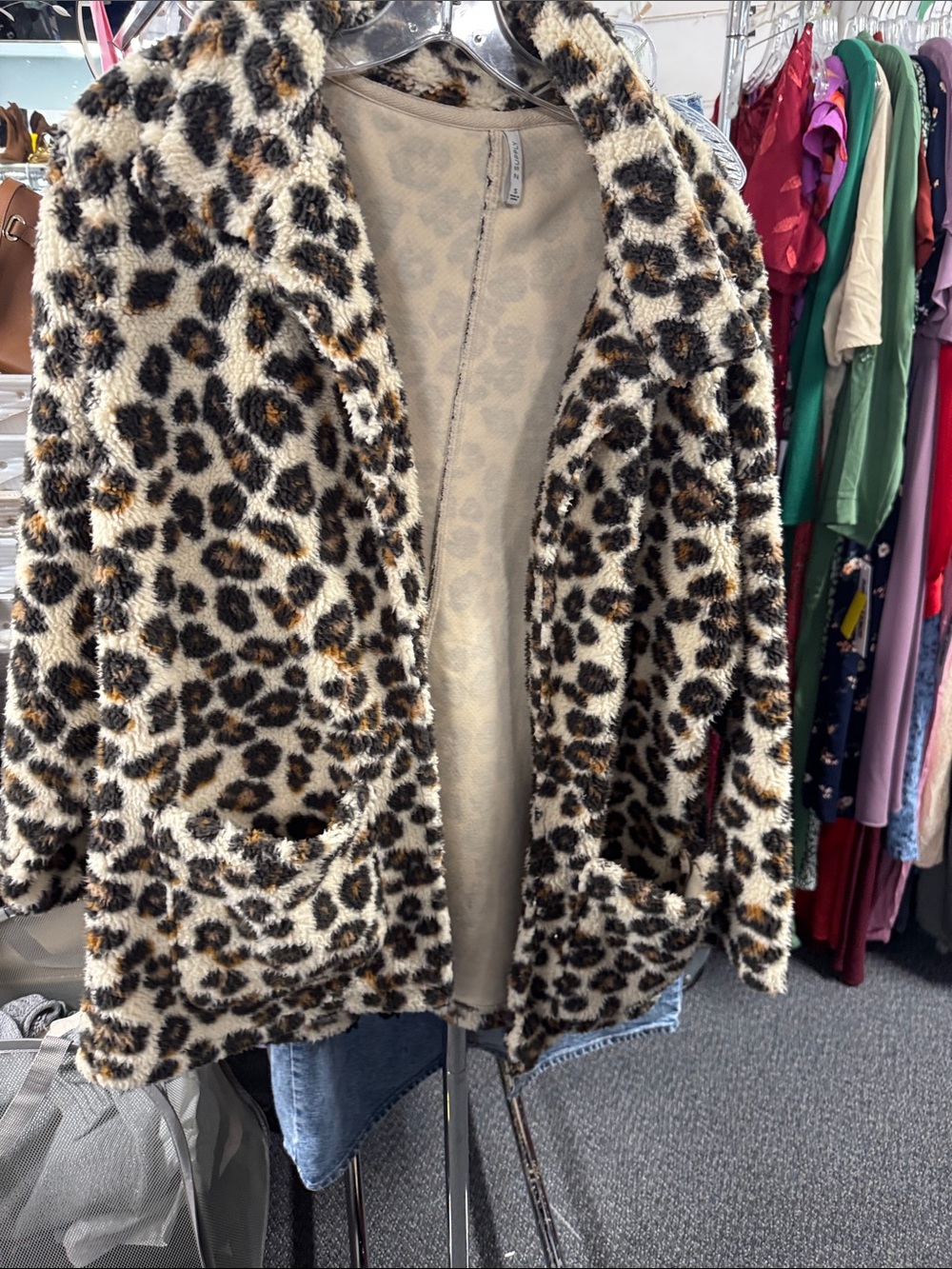Z supply animal print cardigan S // 091934